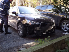 La macchina rinvenuta dalla Polizia Stradale di Ancona