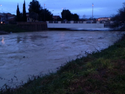 Il fiume Misa a Senigallia (zona ponte Portone). Foto M.Mariselli.