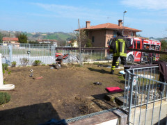 Intervento per un incidente in un'abitazione di Corinaldo