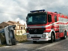 Vigili del Fuoco intervenuti per un incidente a Jesi