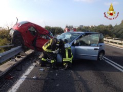 Falconara, incidente sulla variante