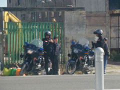 Carabinieri all'ex Montedison di Falconara