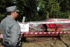 Gli agenti della Stazione forestale del Conero nei giorni scorsi hanno sequestrato 20 tonnellate di lastre di amianto abbandonate in un'area rurale nel territorio comunale di Numana