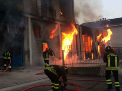 Incendio a Monte San Giusto