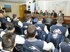 Premiazione della squadra Pantere di Baseball