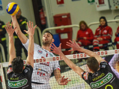 Azione della Lube Volley