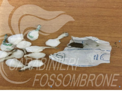 Droga rinvenuta a Fossombrone