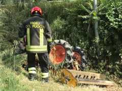 Incidente con il trattore a Montecassiano