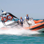 Il gommone della Guardia Costiera di Ancona