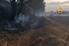 Incendio a Jesi sulla superstrada "SS.76"