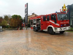 Incendio a Passo di Treia