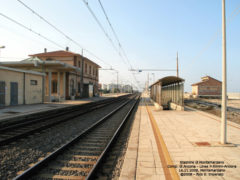 La stazione ferroviaria di Montemarciano. Fonte: Trenomania.org