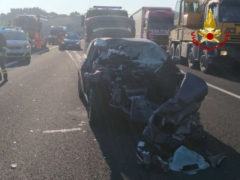 Incidente stradale in autostrada