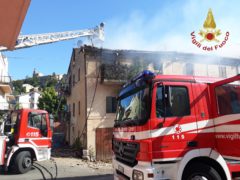 Incendio a Recanati