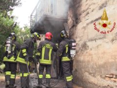 Vigili del Fuoco in azione a Camerano