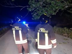 Vigili del Fuoco in azione a Fabriano