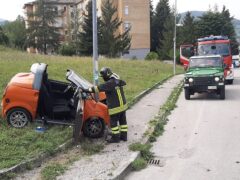 Incidente stradale a Fabriano