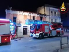 Incendio a Falconara Marittima