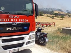 Incendio a Pollenza