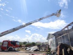 Incendio a Trodica di Morrovalle