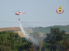 Elicottero anticendio dei Vigili del Fuoco