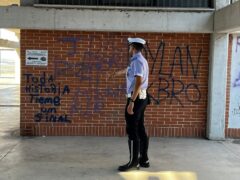 Scritte su un muro a Macerata