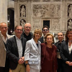 FOI 2024 nella Basilica Pontificia della Santa Casa di Loreto - Organista Giuseppe Monari, direttore Lorenzo Chiacchiera, Eliana Lulani, Federica Iannella e famiglia Clementoni, con la figlia di Arturo, la signora Rita