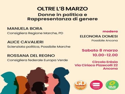 Evento organizzato dal centro-sinistra per l'8 marzo